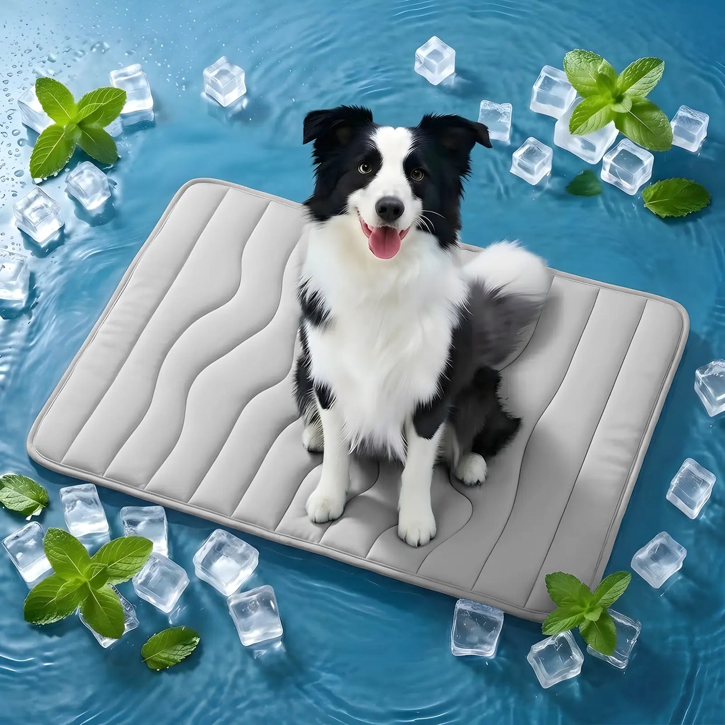 Vagascape Outdoorfun Cooling Pet Mat, Eco-Friendly Gel-Free Cooling Pad for Large Dogs, #Pettok Viral Must-Have Summer Dog Essentials, Portable & Machine Washable Durable Mat for Crate Trunk Camping Travel Outdoorfun Outdoorfun