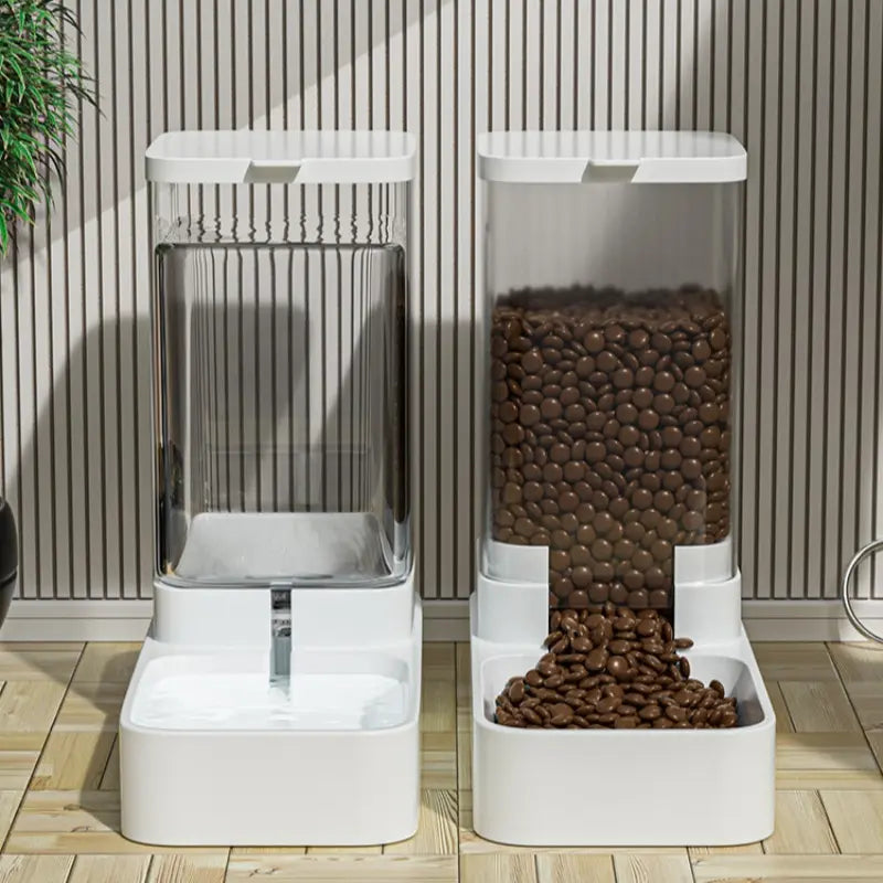 2-Piece Gravity Pet Feeding and Drinking Set, Automatic Dog Food Feeding and Drinking Set - Pet Feeding Set - Suitable for Dogs, Cats, and Pet Animals - Automatic Feeder