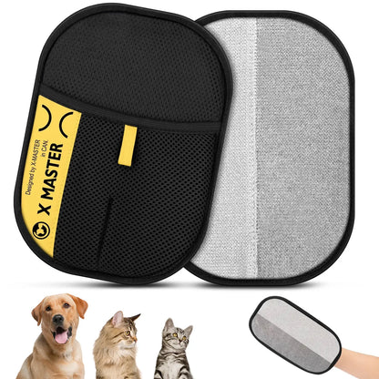 Premium Electrostatic Pet Grooming Gloves - Reusable Hair Remover for Multi-Pet Households, Ideal for Furniture, Carpets, and Pet Accessories, Double-Sided Cleaning Mitt