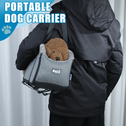 FANGFANG PET Car Cat Kennel Car Central Control Package Cat Nest Car Cushion Seat Pet Out Handbag Suitable for Small and Medium-Sized Pets.