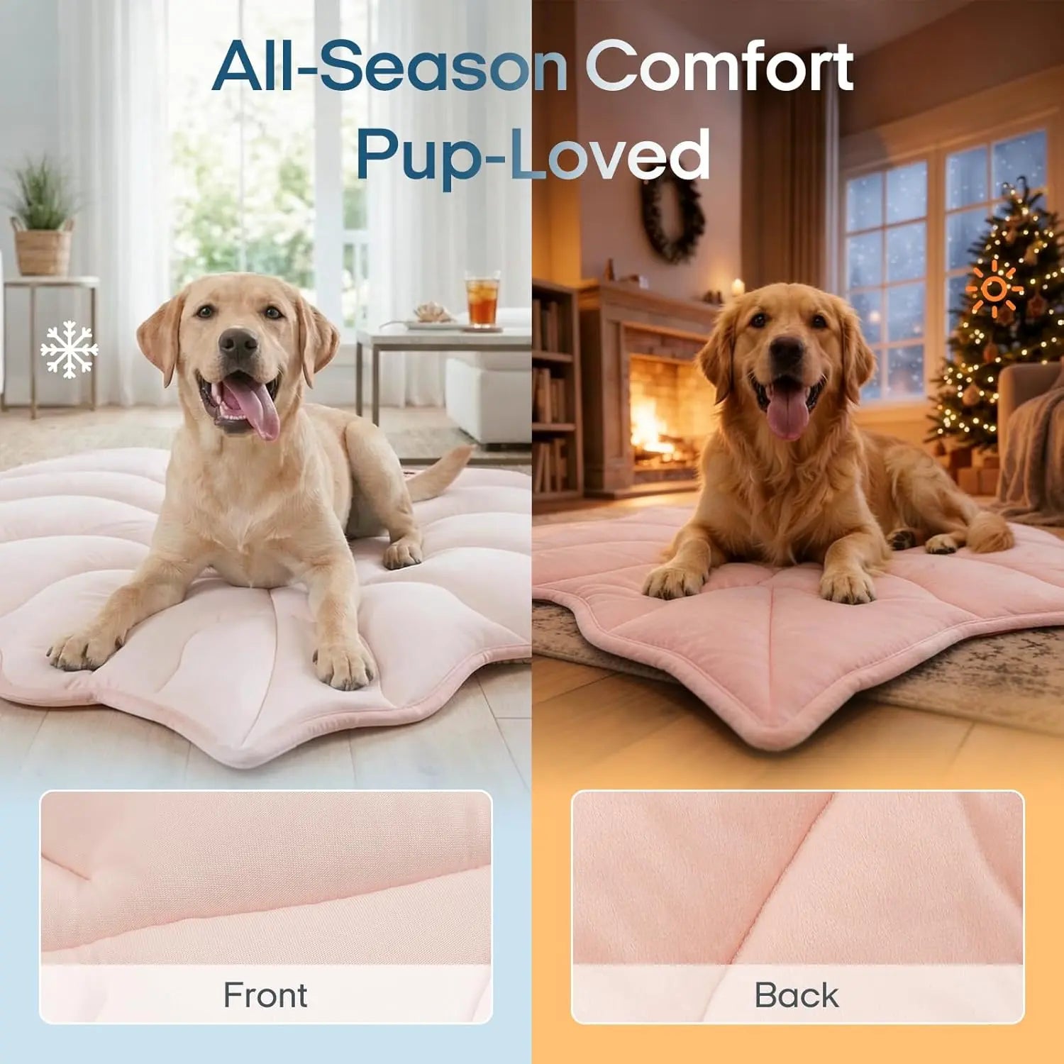 Vagascape Outdoorfun Cooling Pet Mat, Eco-Friendly Gel-Free Cooling Pad for Large Dogs, #Pettok Viral Must-Have Summer Dog Essentials, Portable & Machine Washable Durable Mat for Crate Trunk Camping Travel Outdoorfun Outdoorfun