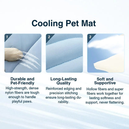 Vagascape Outdoorfun Cooling Pet Mat, Eco-Friendly Gel-Free Cooling Pad for Large Dogs, #Pettok Viral Must-Have Summer Dog Essentials, Portable & Machine Washable Durable Mat for Crate Trunk Camping Travel Outdoorfun Outdoorfun